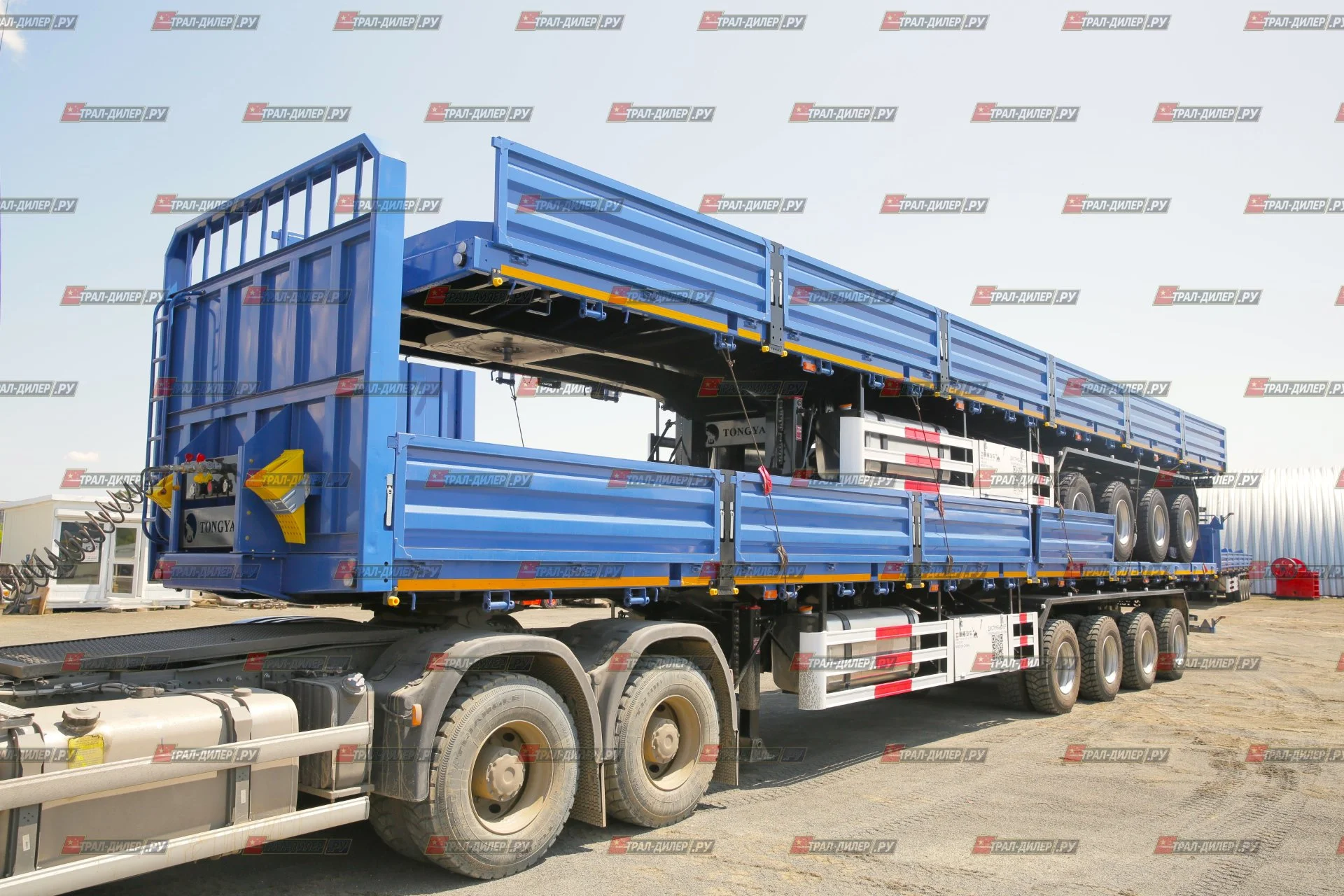 В наличии! Полуприцеп бортовой TONGYADA CTY9704LBS 16,5 м 80 т - миниатюра 13