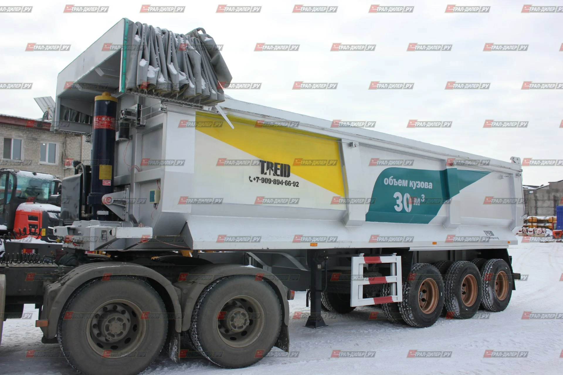 Самосвальный полуприцеп Amur LYR9602ZX с задней разгрузкой - изображение 1