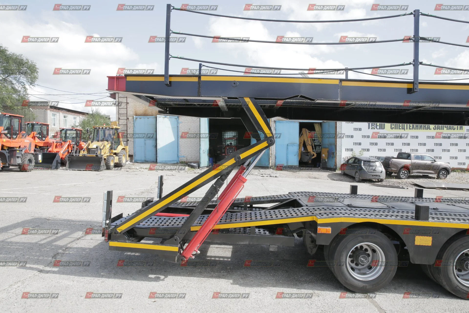 Автовоз винтовой Luxuda LZC9405BG на 8 машин - миниатюра 13