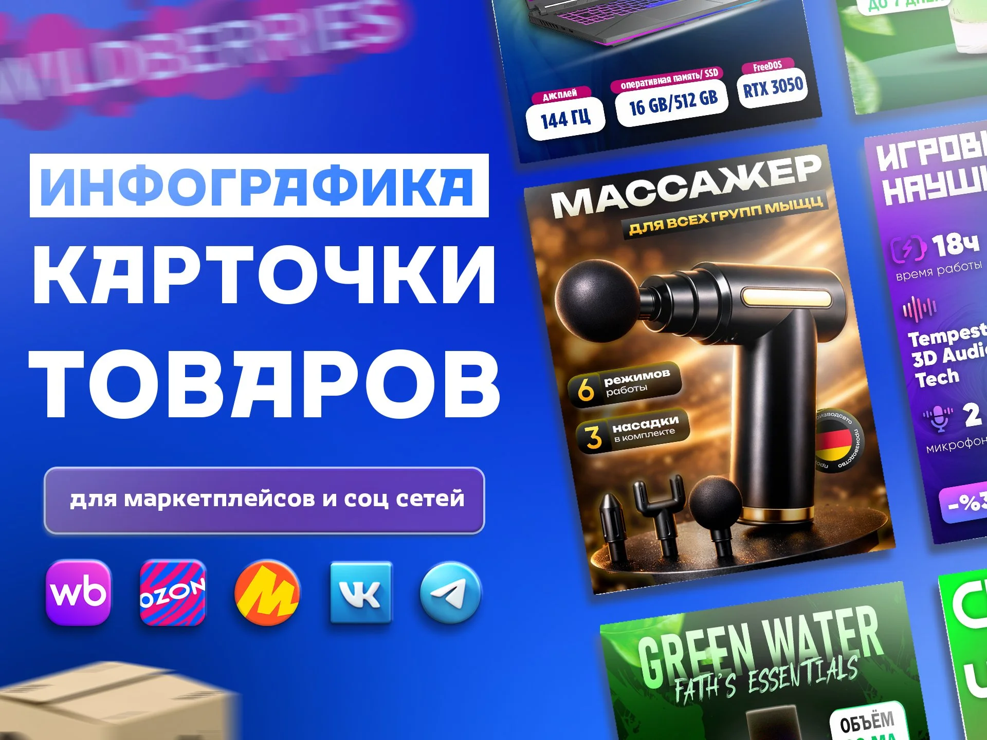 Инфографика для маркетплейсов | Карточки товара для ВБ, Озон, Яндекс Маркет - изображение 1