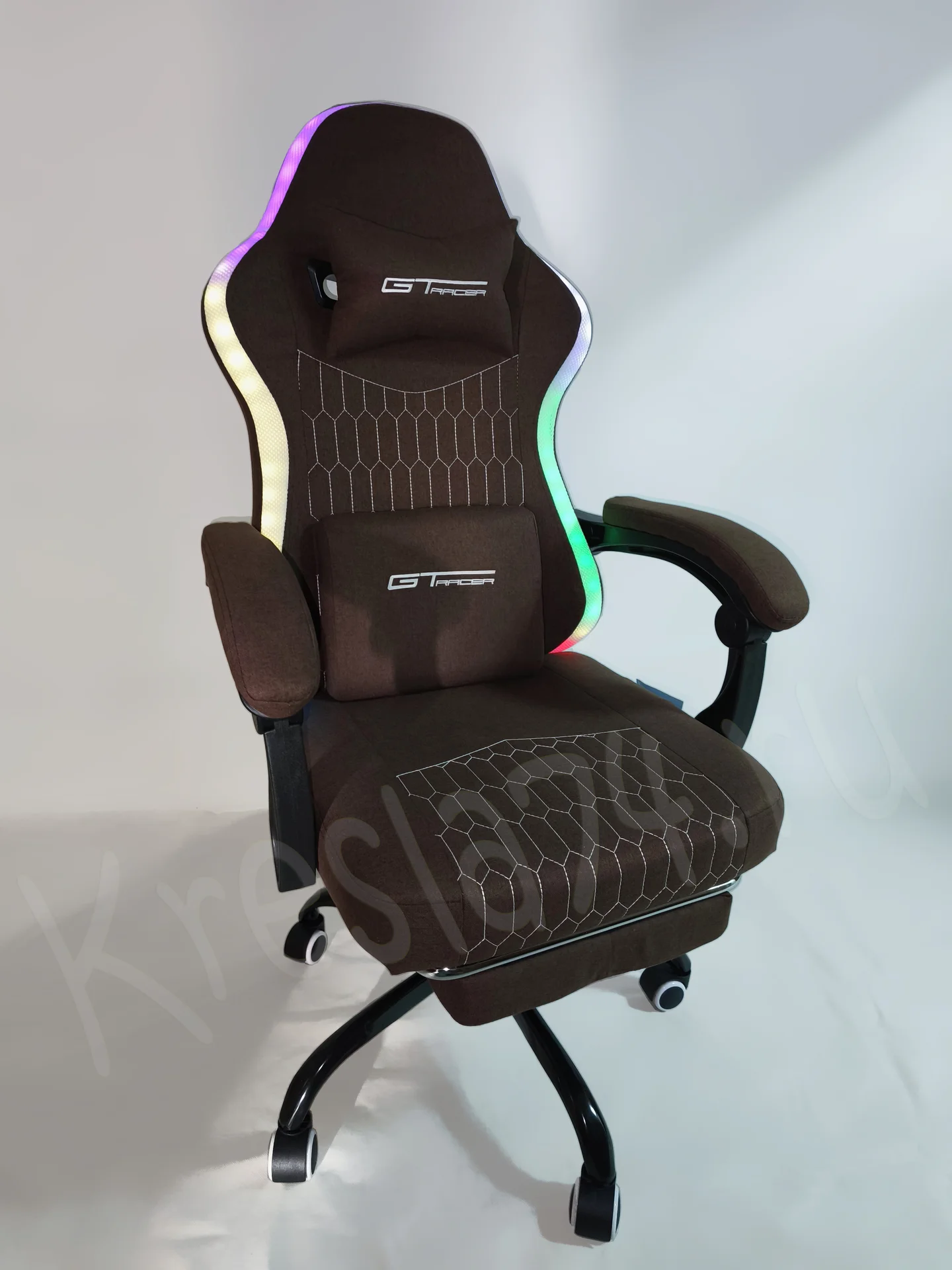 Геймерское кресло из ткани с RGB подсветкой - изображение 1