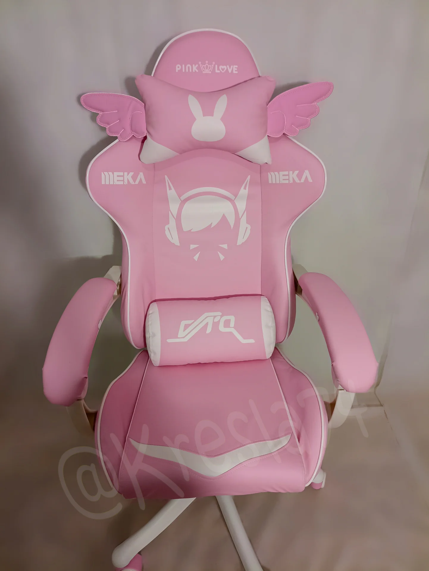 Геймерское кресло Pink Love. Розового цвета - миниатюра 6