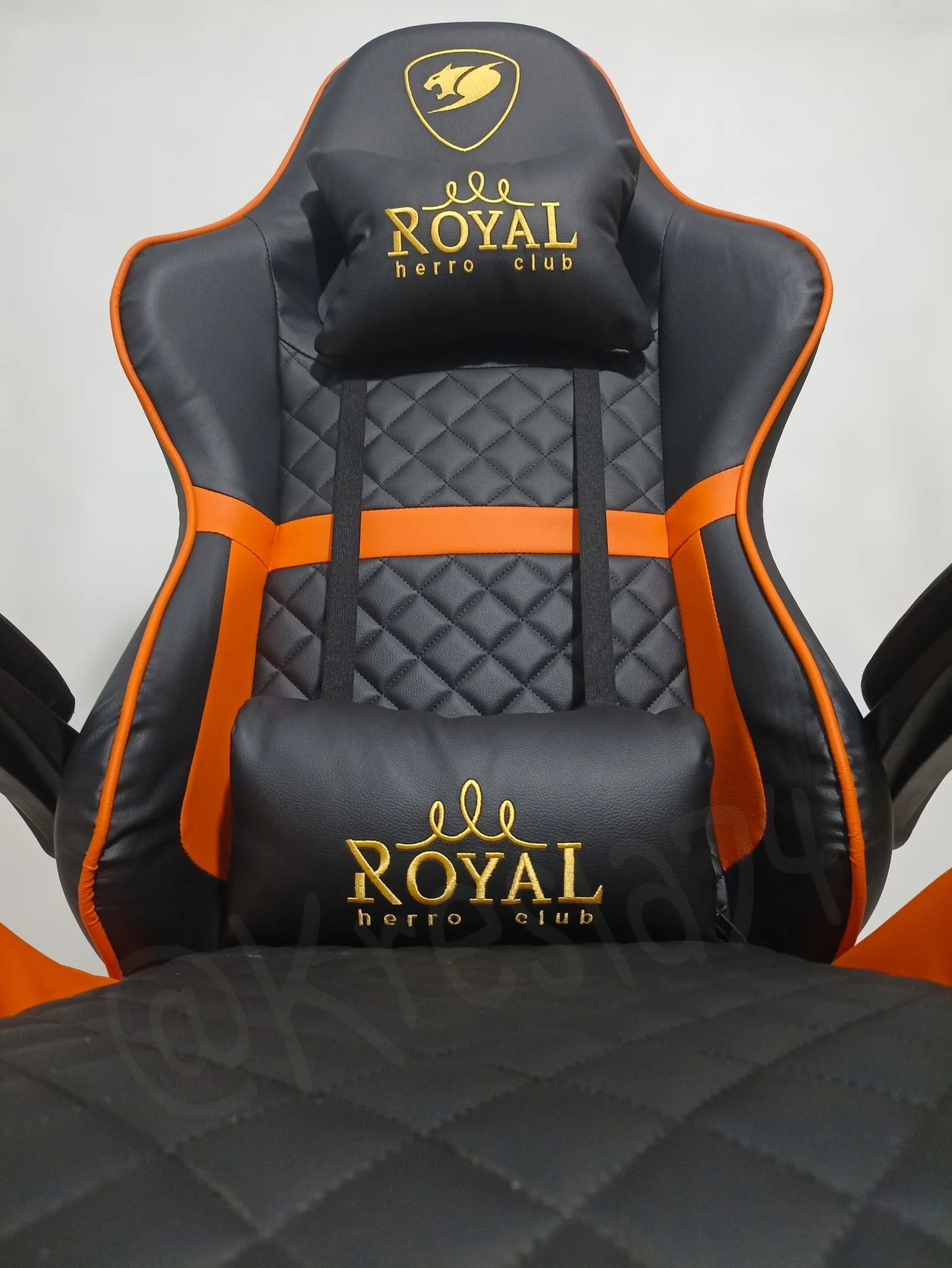 Геймерское кресло Royal черно-оранжевое - миниатюра 5