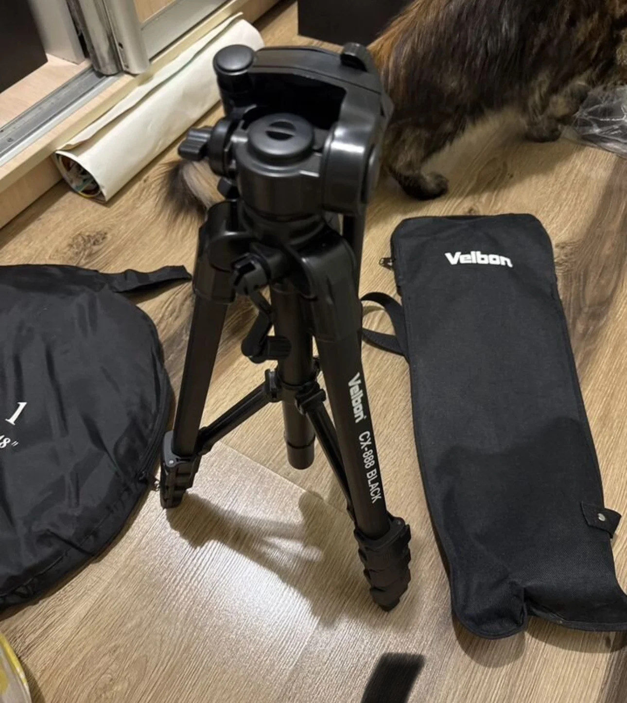 Штатив velbon cx 888 + отражатель - миниатюра 4