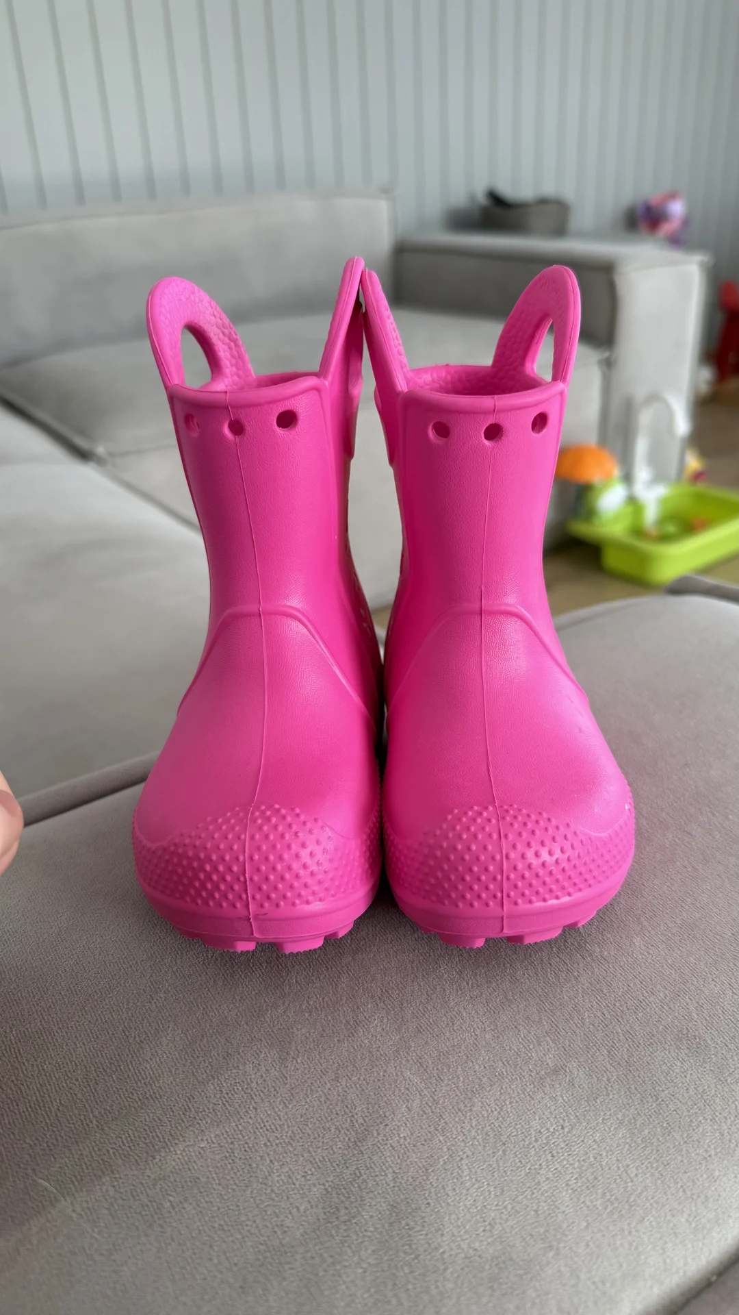 Резиновые сапоги crocs детские c6 - миниатюра 3