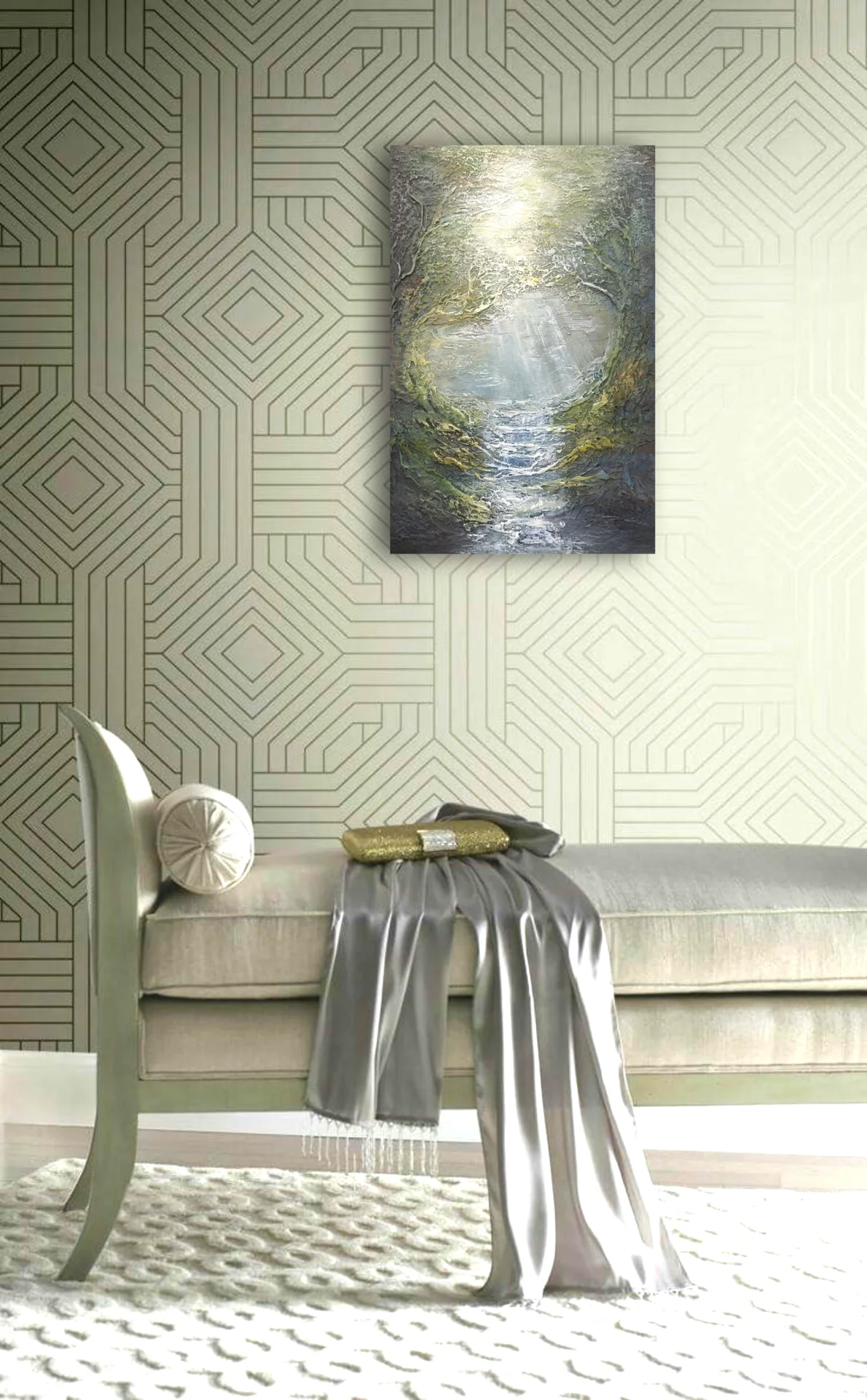Фактурная картина "Свет», 60*40 см - миниатюра 2