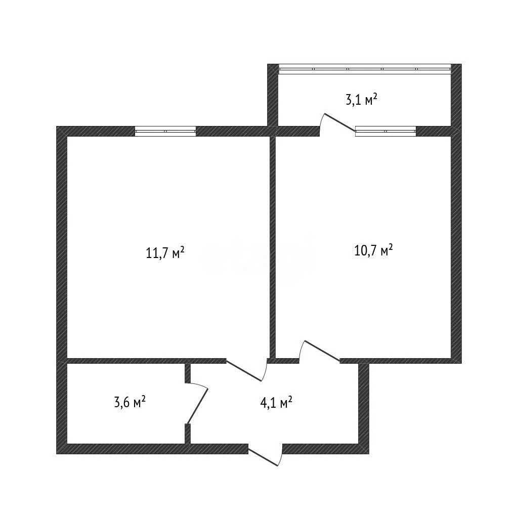1-к квартира, 30.1м² (улица Героя Пешкова, 14к2) - миниатюра 20