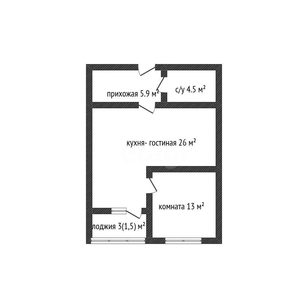 1-к квартира, 49.7м² (Войсковая улица, 4к3) - миниатюра 29