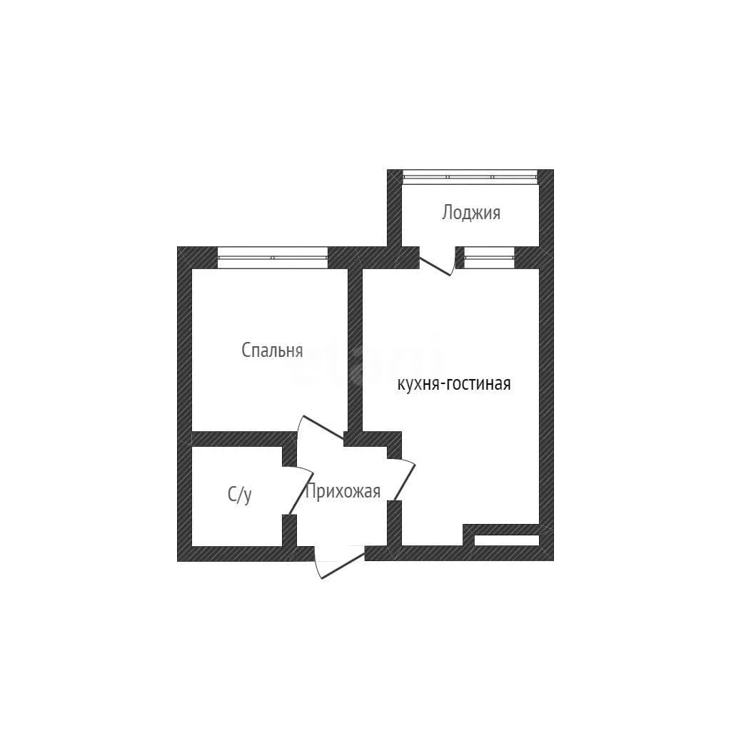 1-к квартира, 37.3м² (Дубравная улица, 1) - миниатюра 12
