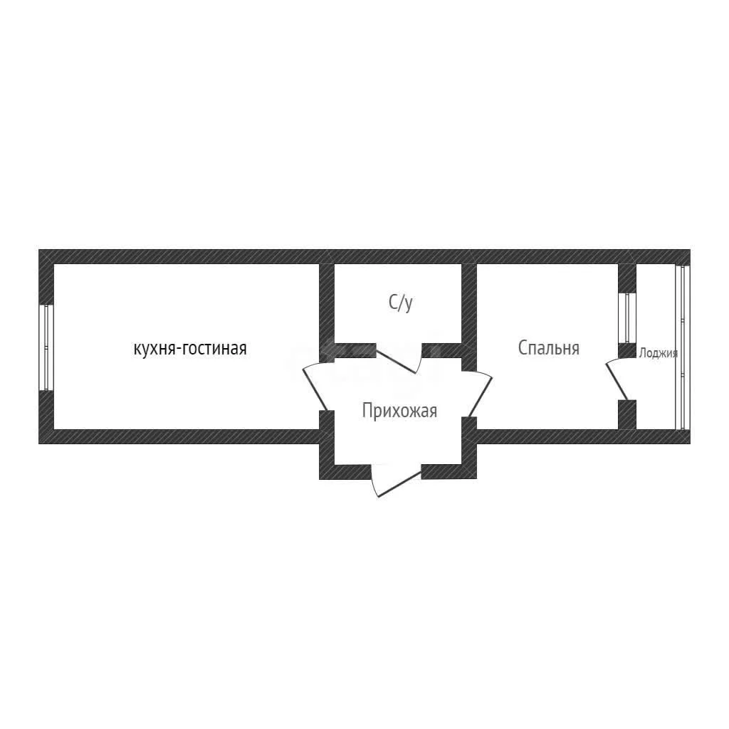 1-к квартира, 36.1м² (Дубравная улица, 1) - миниатюра 13