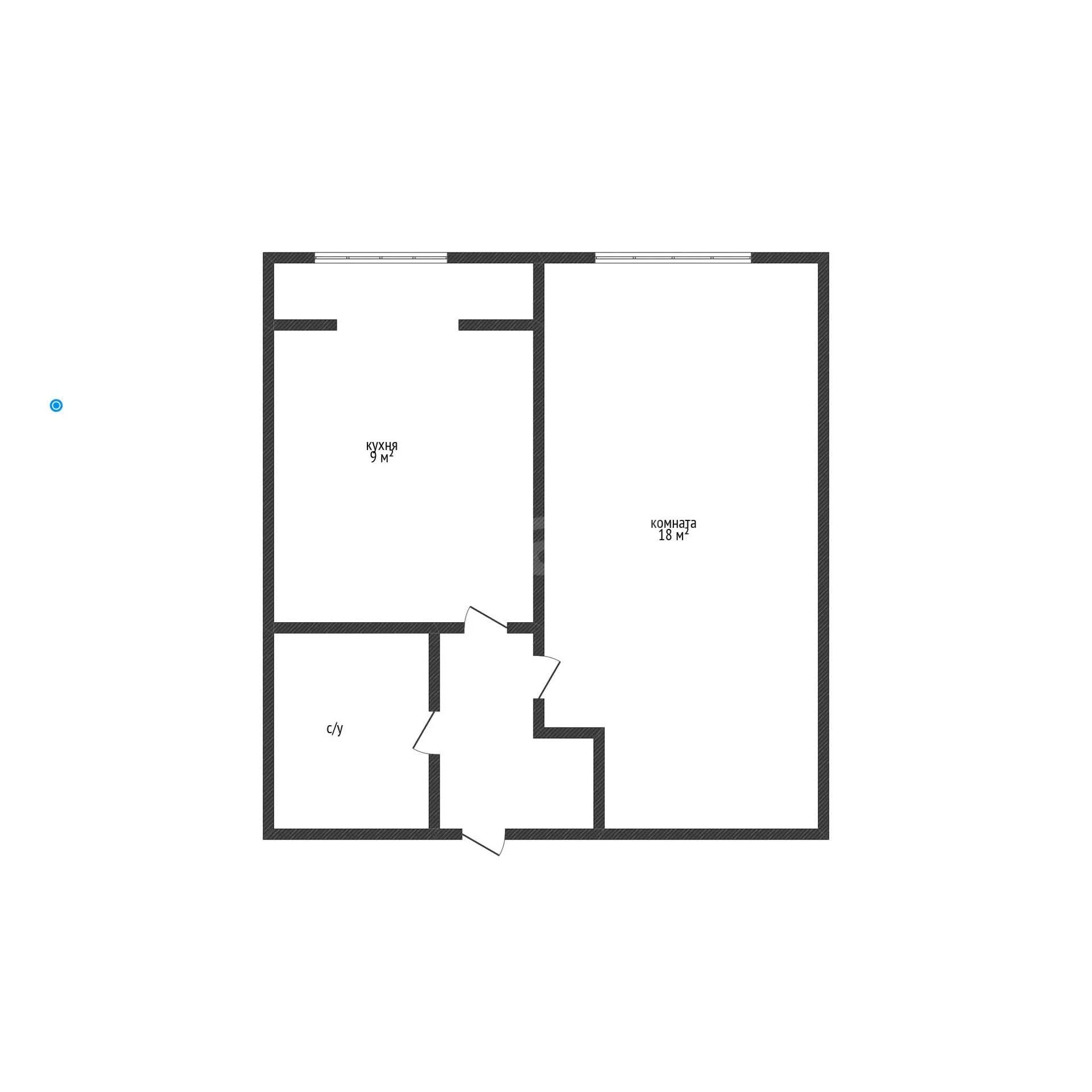 1-к квартира, 32.9м² (Интернациональный бульвар, 110/1) - миниатюра 6