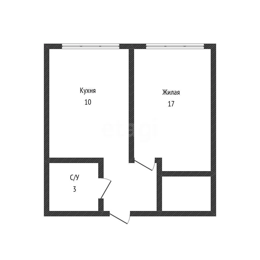 1-к квартира, 30.4м² (улица Западный Обход, 39/2к4) - миниатюра 14