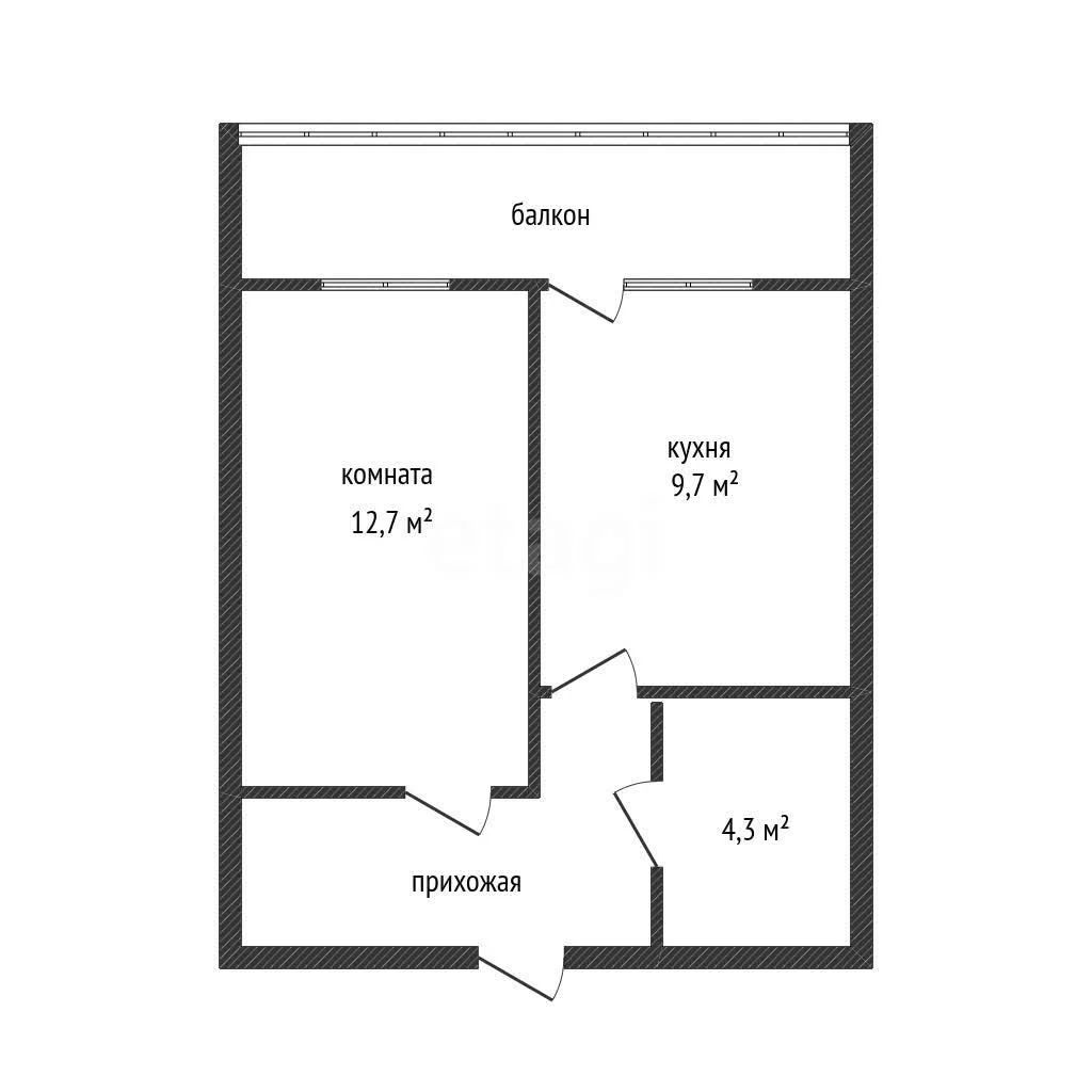 1-к квартира, 33.3м² (улица имени Дзержинского, 110ак1) - миниатюра 28