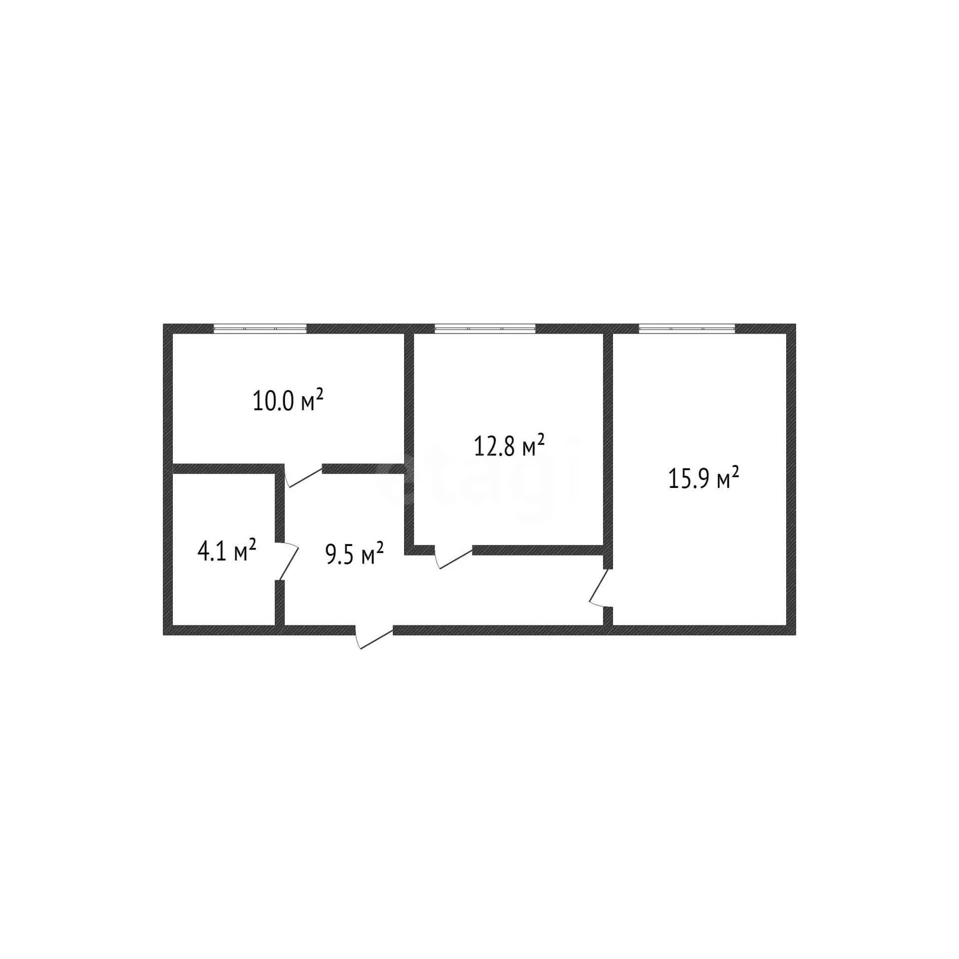 1-к квартира, 40.9м² (Космическая улица, 88/2к11) - миниатюра 11