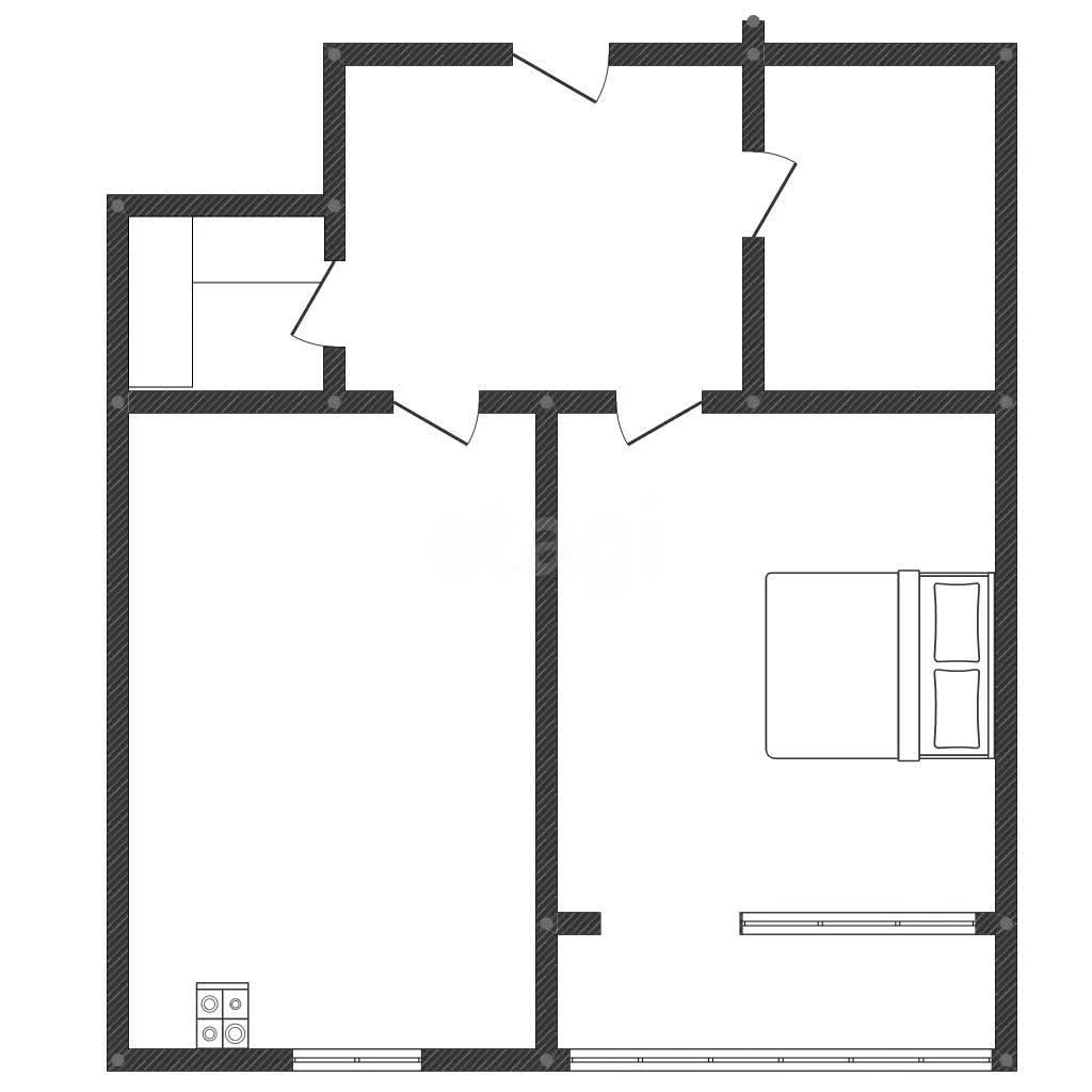 1-к квартира, 40.2м² (Красная улица, 176) - миниатюра 6