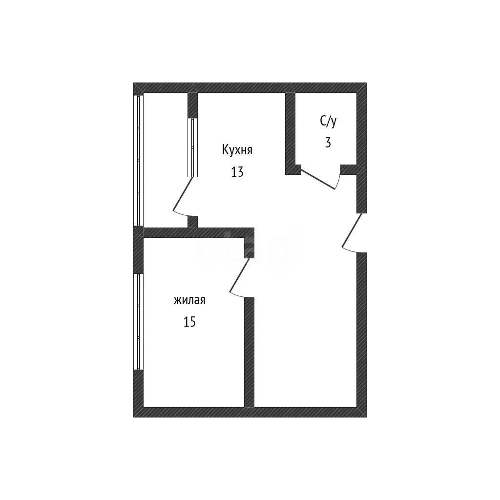1-к квартира, 43м² (улица Шоссе Нефтяников, 18к7) - миниатюра 9