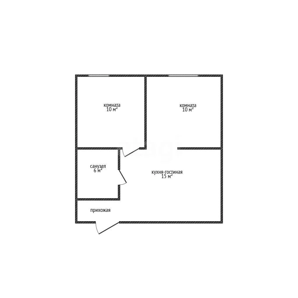 1-к квартира, 41.3м² (Заполярная улица, 52) - миниатюра 13