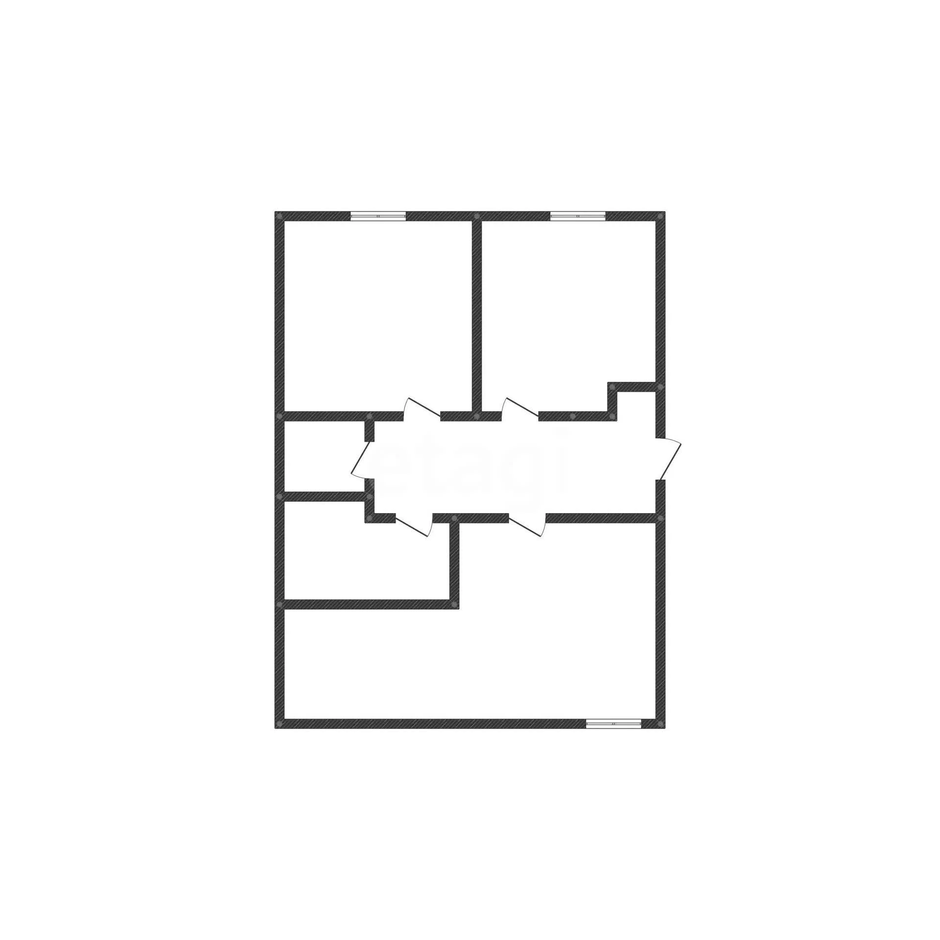 3-к квартира, 56.5м² (улица 50 лет Октября, 16) - миниатюра 7