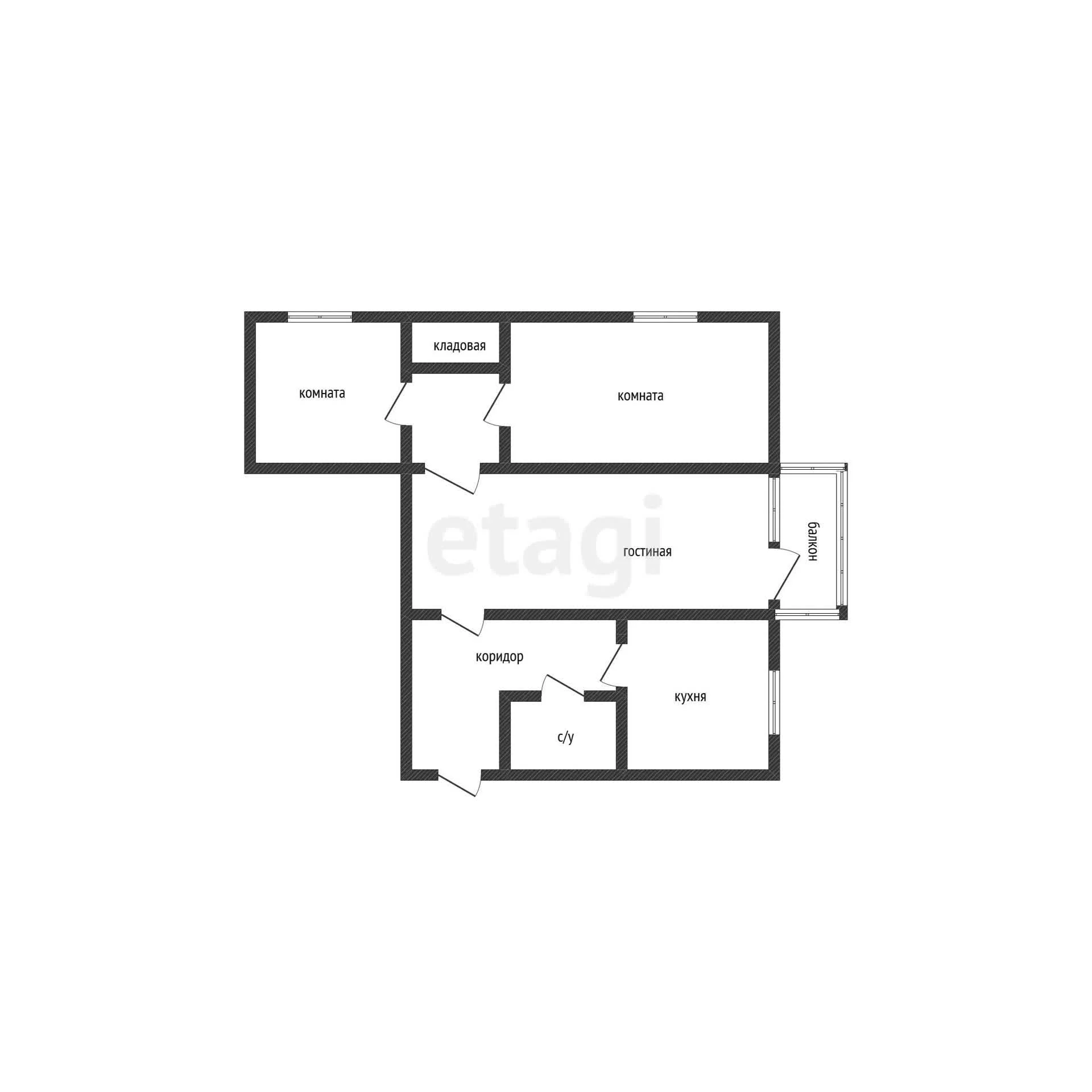 3-к квартира, 56.6м² (Южная улица, 24) - миниатюра 15