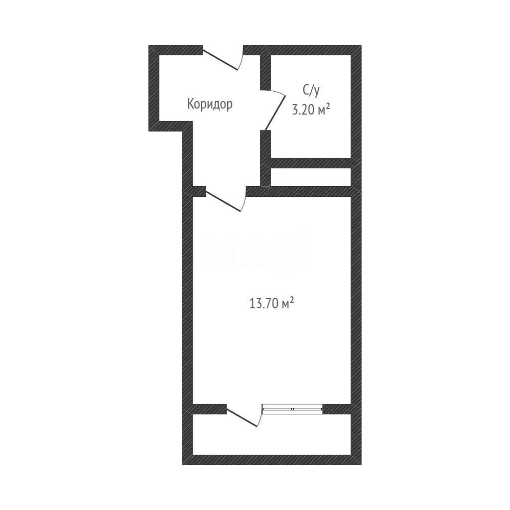 Студия, 20.8м² (Дубравная улица, 1с1) - изображение 1