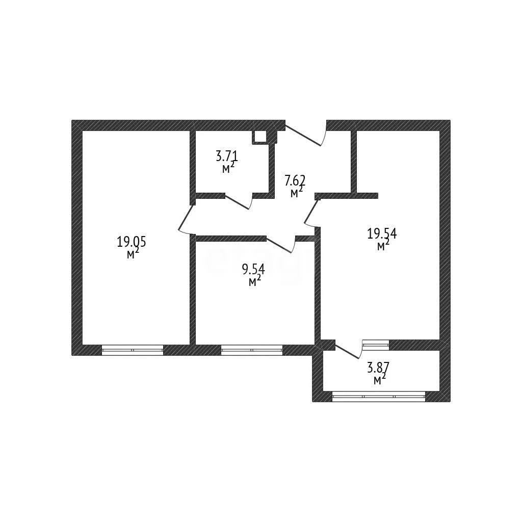 2-к квартира, 60.2м² (Уральская улица, 87/7) - миниатюра 12