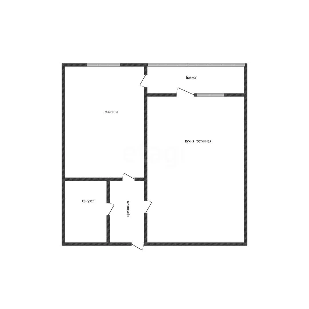 1-к квартира, 32.5м² (улица имени Николая Семеновича Котлярова, 32) - миниатюра 21