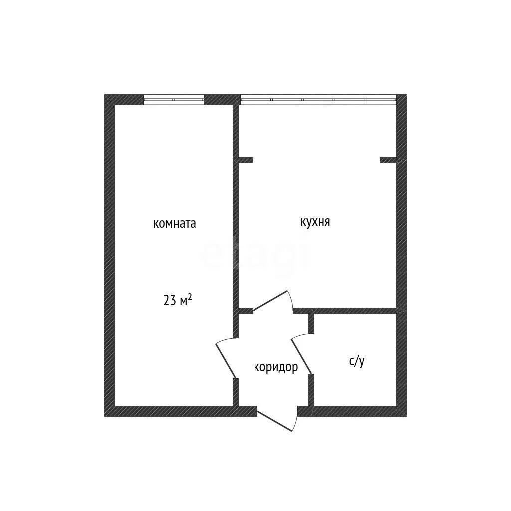1-к квартира, 28м² (Бжегокайская улица, 31/4к1) - миниатюра 6
