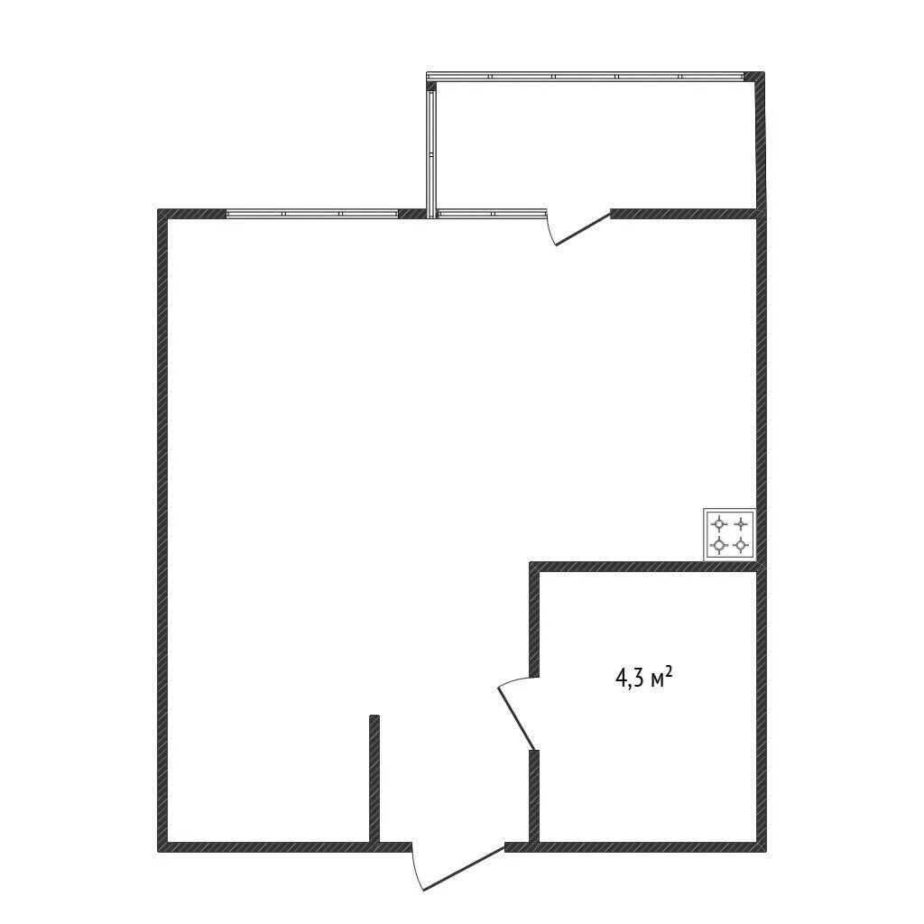 Студия, 28.4м² (улица им. Мурата Ахеджака, 12к10) - миниатюра 12