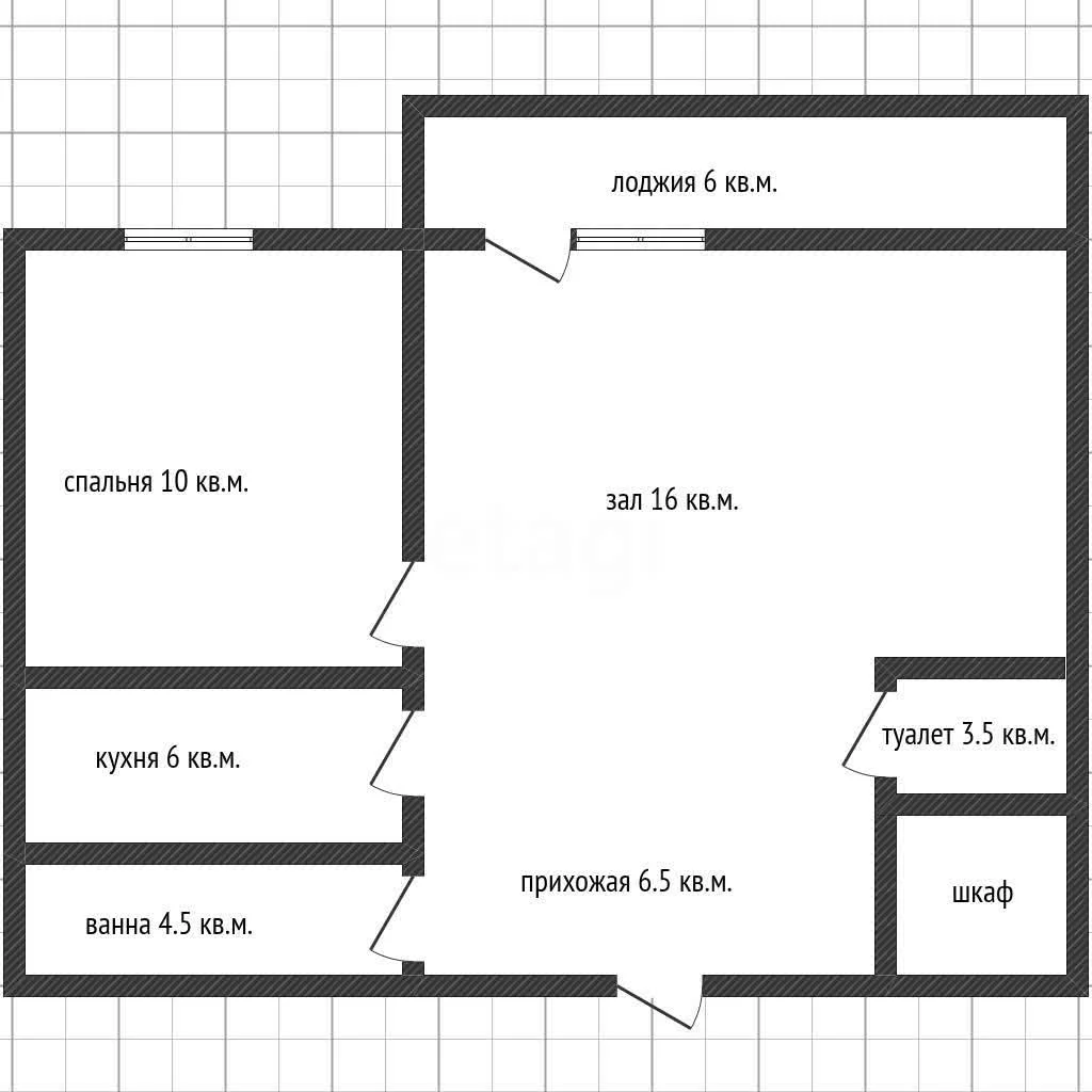 2-к квартира, 46.7м² (проспект Чекистов, 39) - миниатюра 7