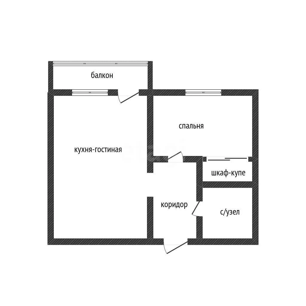 1-к квартира, 36.2м² (улица Гидростроителей, 62к3) - миниатюра 16