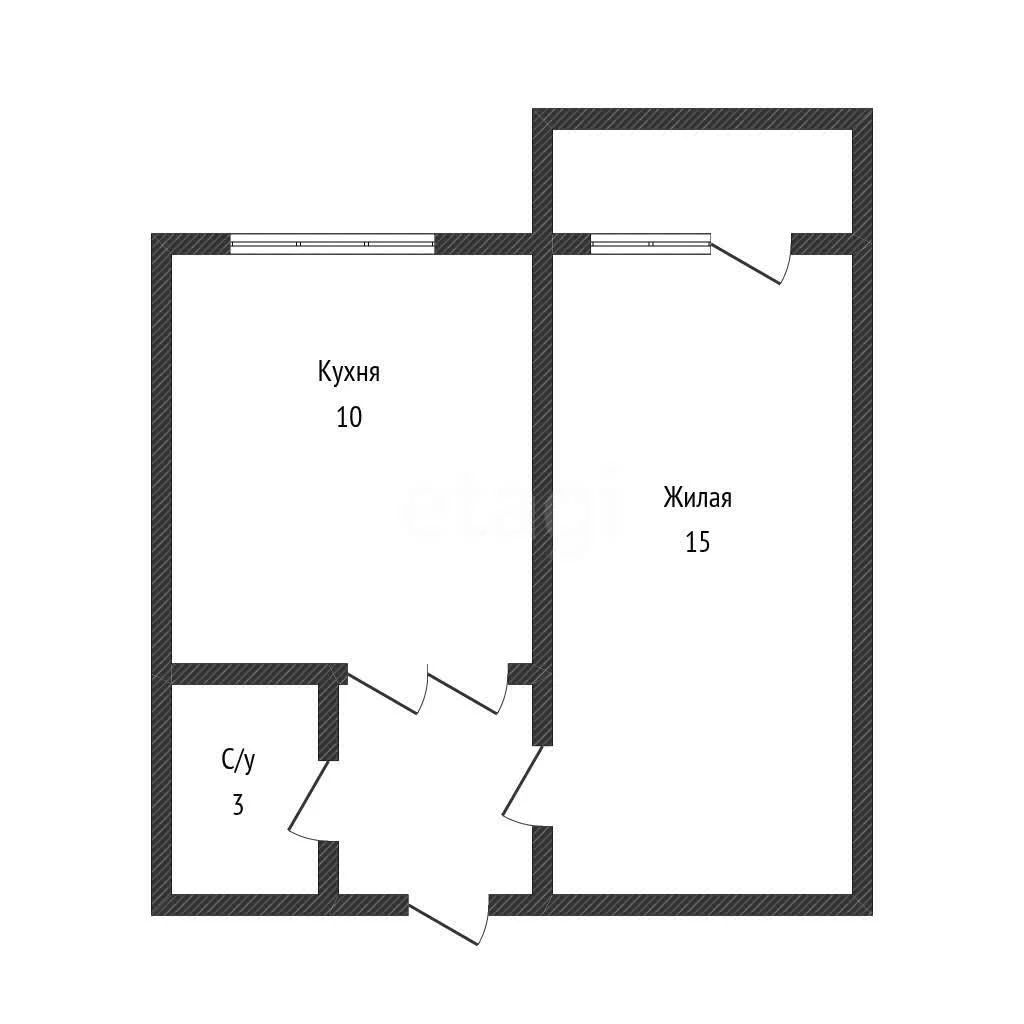 1-к квартира, 34.9м² (Зеленоградская улица, 40) - миниатюра 9