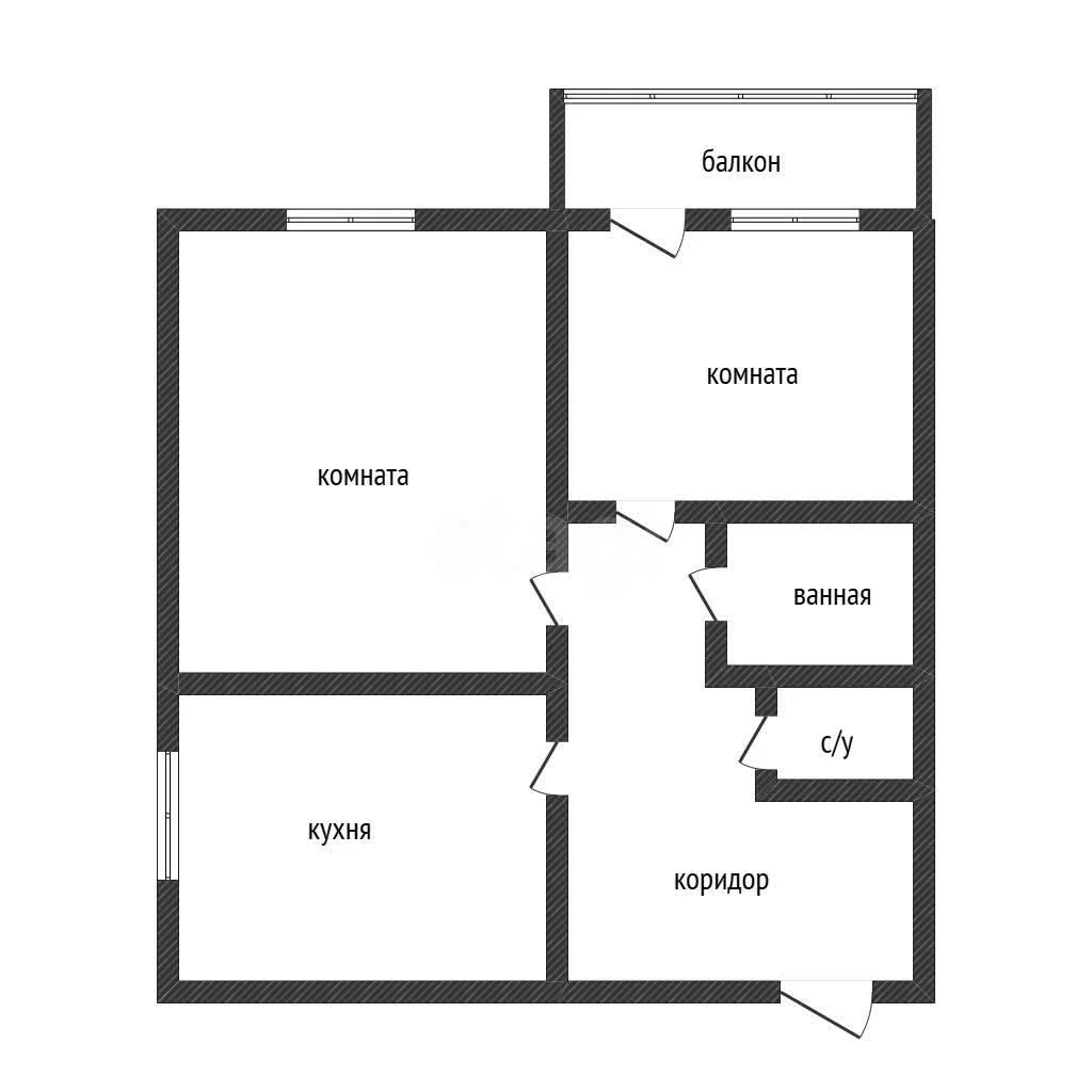 2-к квартира, 57м² (улица имени Николая Семеновича Котлярова, 19) - миниатюра 14