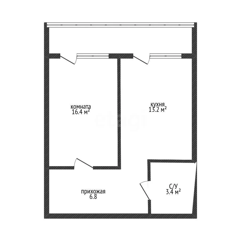 1-к квартира, 39.9м² (Старокубанская улица, 137к2) - миниатюра 13