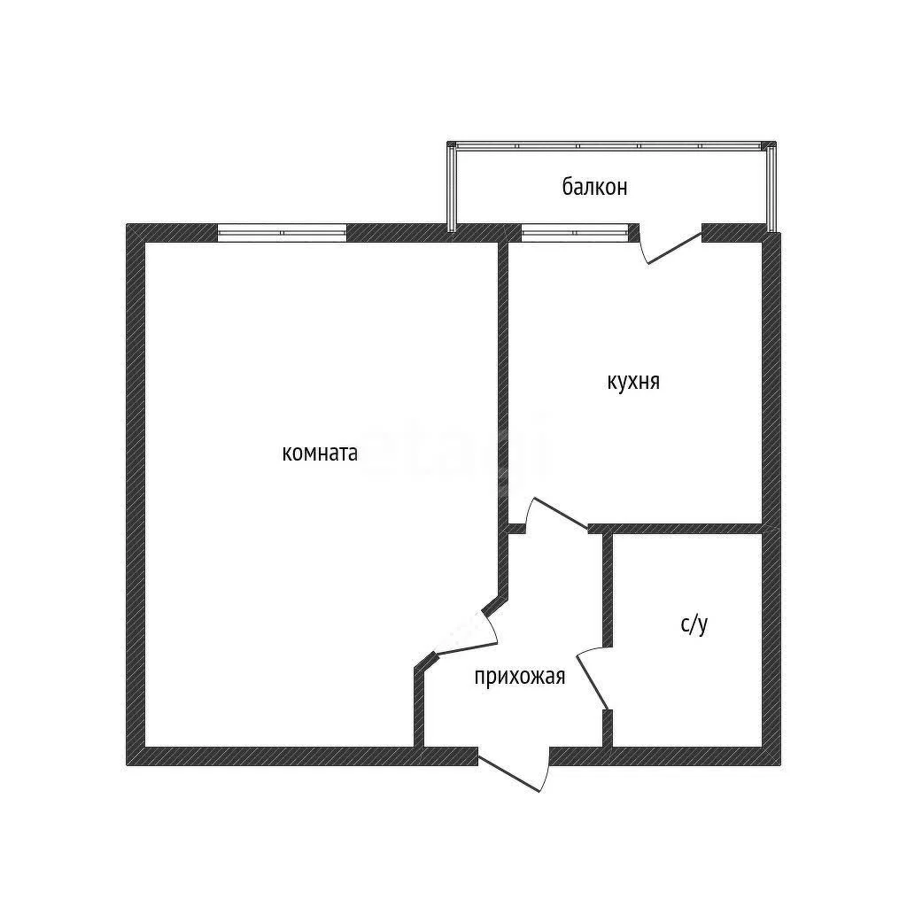 1-к квартира, 37.6м² (Московская улица, 140кб) - миниатюра 6