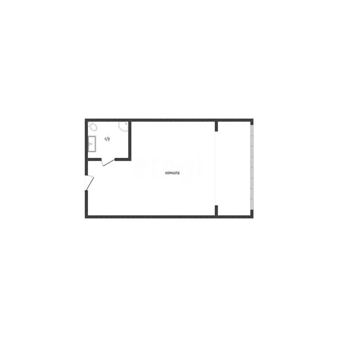 Студия, 20м² (улица Евгении Жигуленко, 7к1) - миниатюра 6