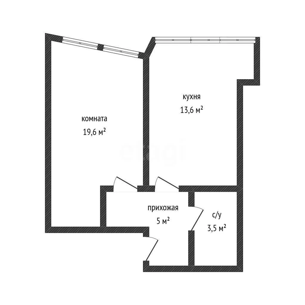 1-к квартира, 41.4м² (Уральская улица, 100) - миниатюра 13