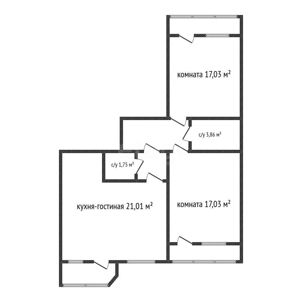 3-к квартира, 81м² (улица Генерал-лейтенанта Александра Сапрунова, 15) - миниатюра 12