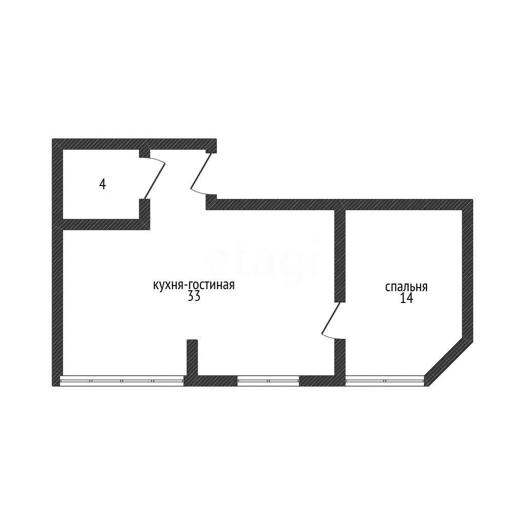 2-к квартира, 44.2м² (Яснополянская улица, 17) - миниатюра 20