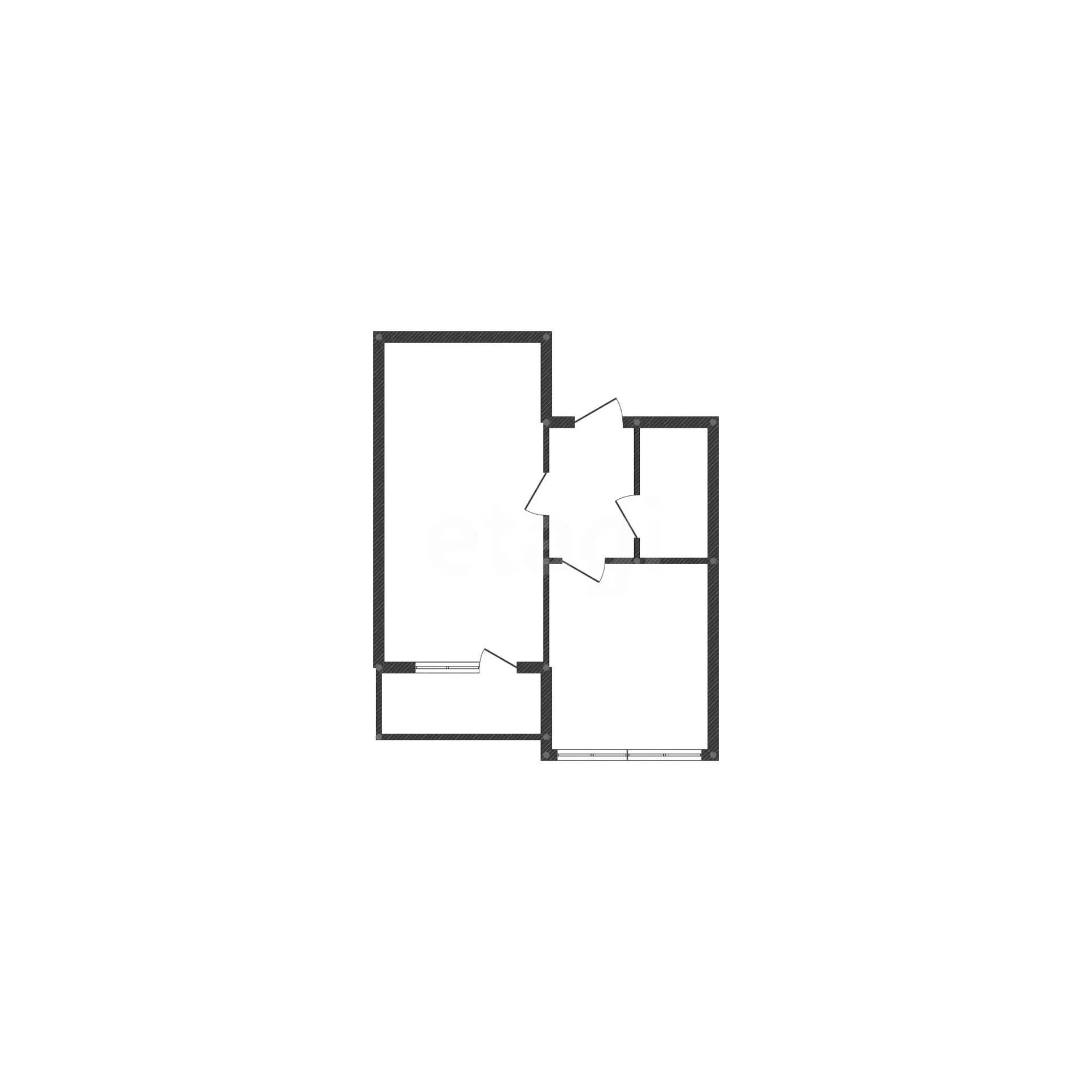 1-к квартира, 34.8м² (улица имени Сергея Есенина, 82/6) - миниатюра 11