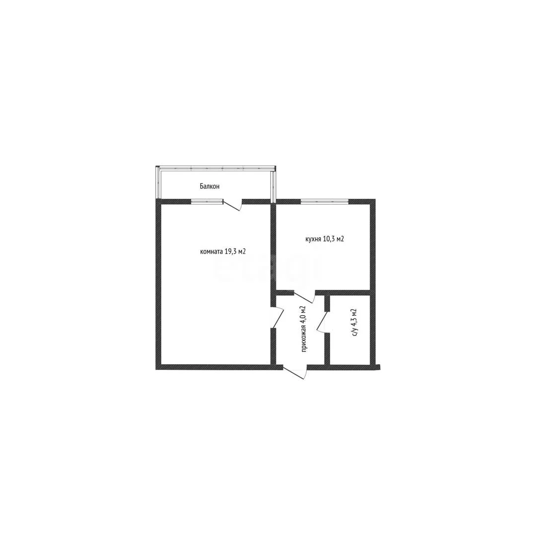 1-к квартира, 37.9м² (Восточно-Кругликовская улица, 48/1) - миниатюра 8