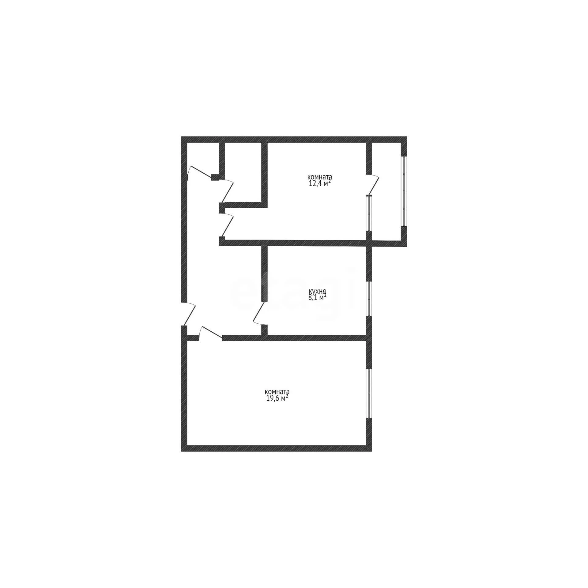 2-к квартира, 51.5м² (Черкасская улица, 43) - миниатюра 9