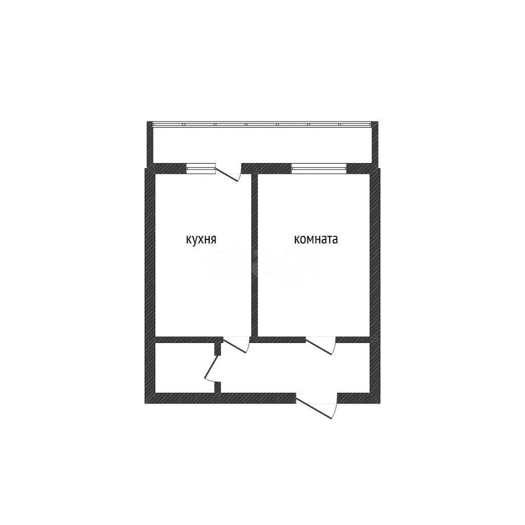 1-к квартира, 39.7м² (улица Селезнёва, 4/13к1) - миниатюра 12