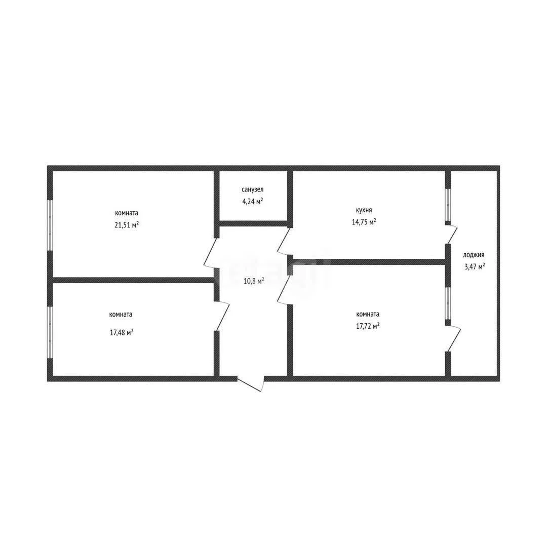 3-к квартира, 88м² (улица Димитрова, 202) - миниатюра 12