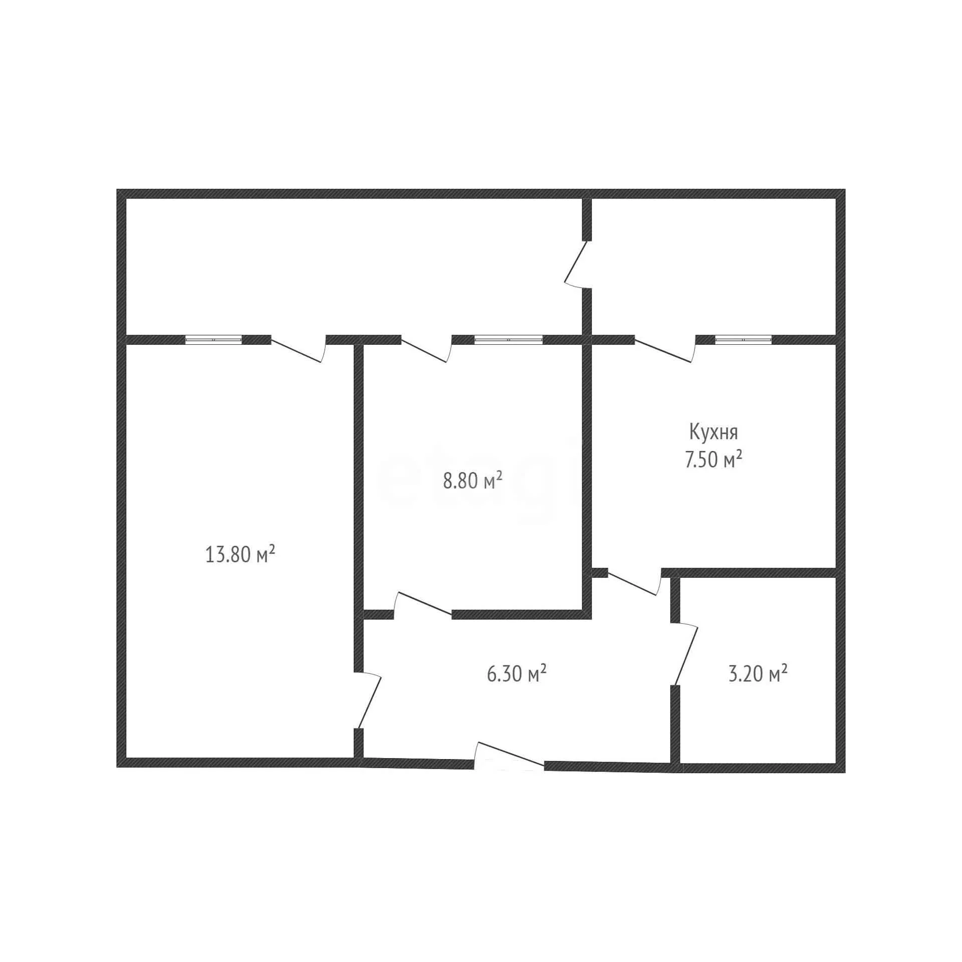 2-к квартира, 39.6м² (Бжегокайская улица, 25/1к9) - миниатюра 16