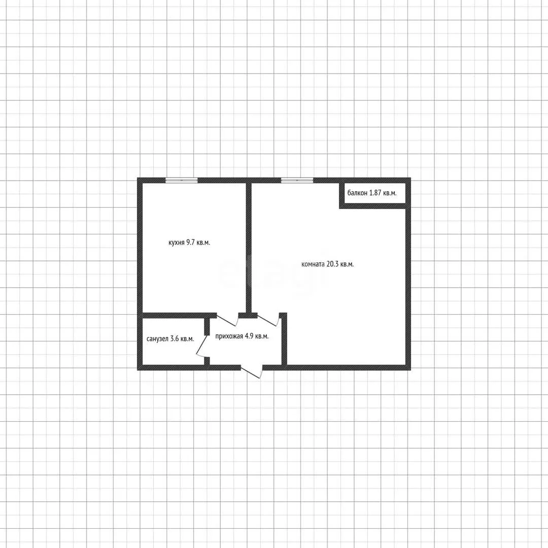 1-к квартира, 38.5м² (Венецианская улица, 14) - миниатюра 15