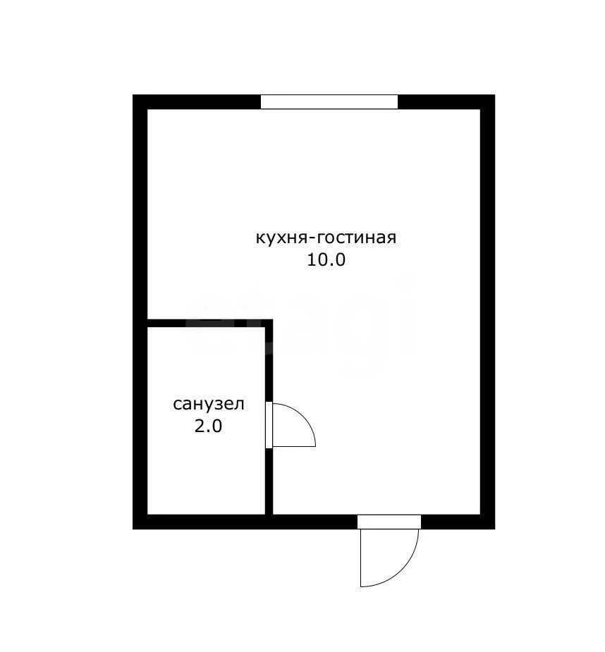 Студия, 17.8м² (Славянская улица, 67) - миниатюра 8