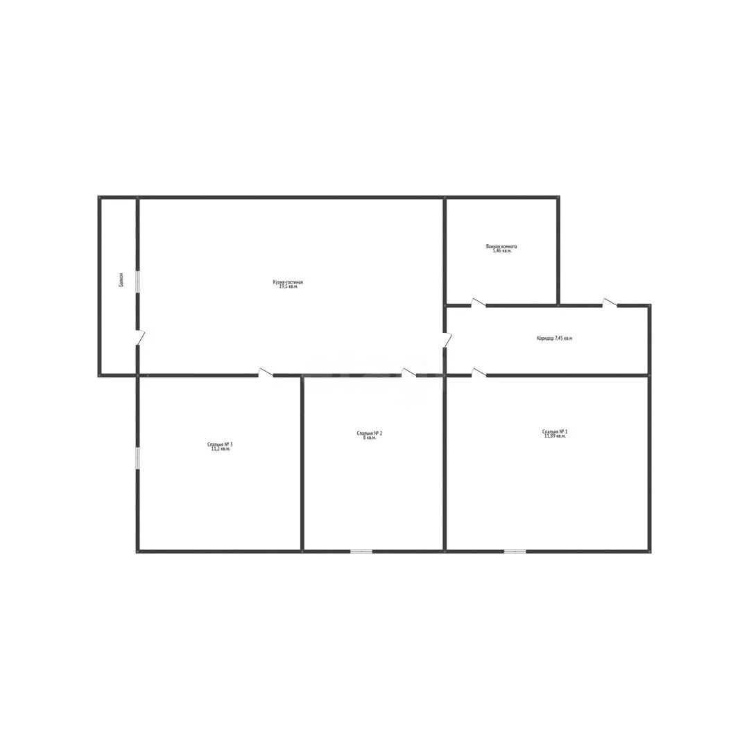 3-к квартира, 62.7м² (Черкасская улица, 68) - миниатюра 16