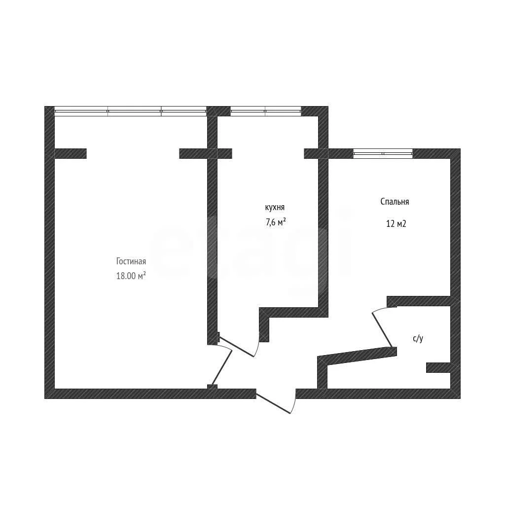 2-к квартира, 52м² (улица имени Тургенева, 144) - миниатюра 17