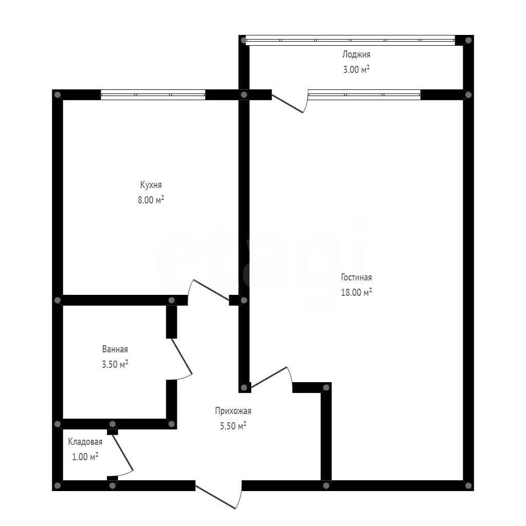 1-к квартира, 36м² (Тепличная улица, 52) - миниатюра 11