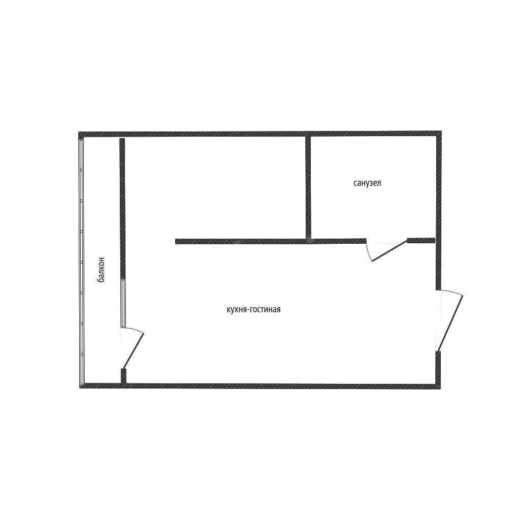 Студия, 21.6м² (Карпатская улица, 5) - миниатюра 22